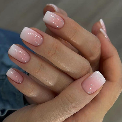 Glänzende Ombre Nagelkunst Erweiterungen Brehn