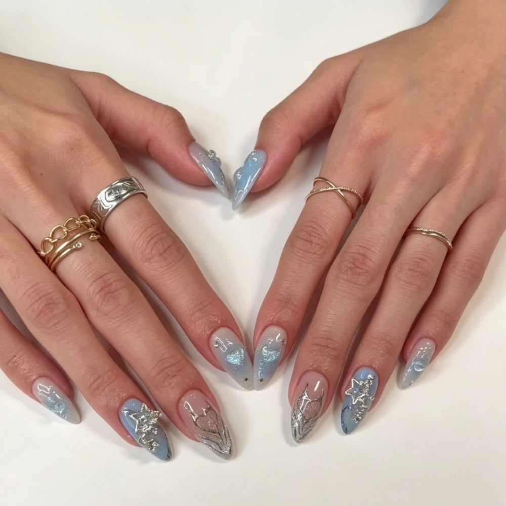Künstlerisches Press-On Nail Art Set Brehn