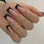 Glänzendes Press-On Nagelset mit stylischem Französischen Tipp Design Brehn