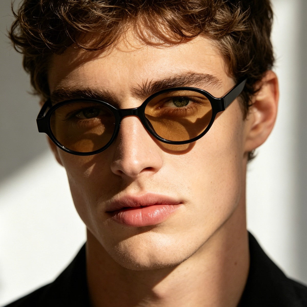 Damen modische ovalen Sonnenbrille mit tierischem Muster Brehn