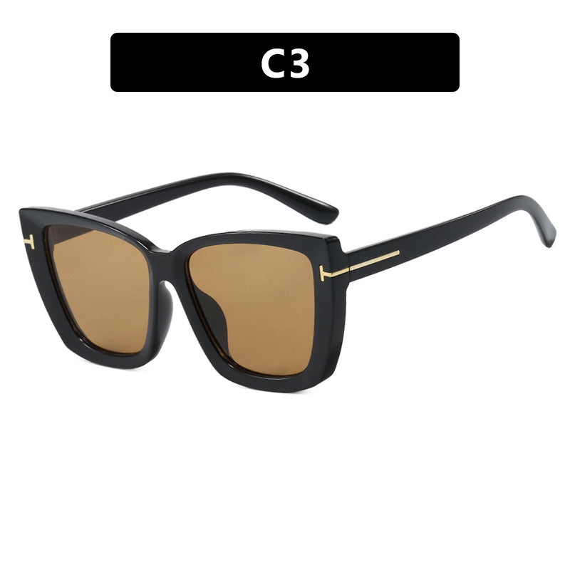 Damen große Sonnenbrille im modernen Design mit angesagtem Schildkrötenmuster Brehn