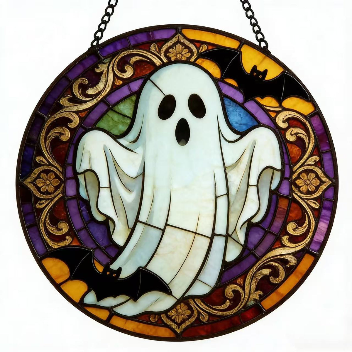Dekorative Totenkopf Buntglas Wandkunst Brehn