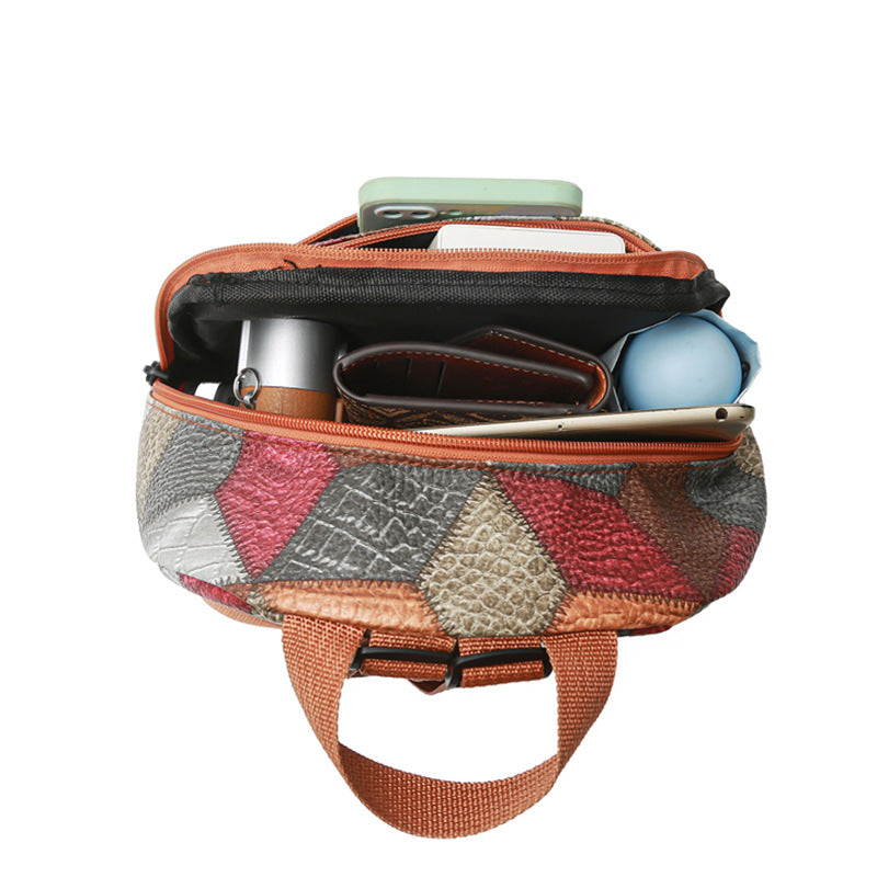 Damen Geometrisches Muster Mini Rucksack Brehn