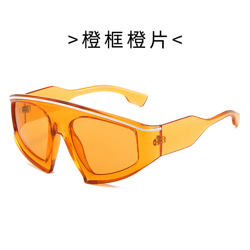 Damen Sportliche Sonnenbrille mit stylischem Rahmen und großen Linsen Brehn