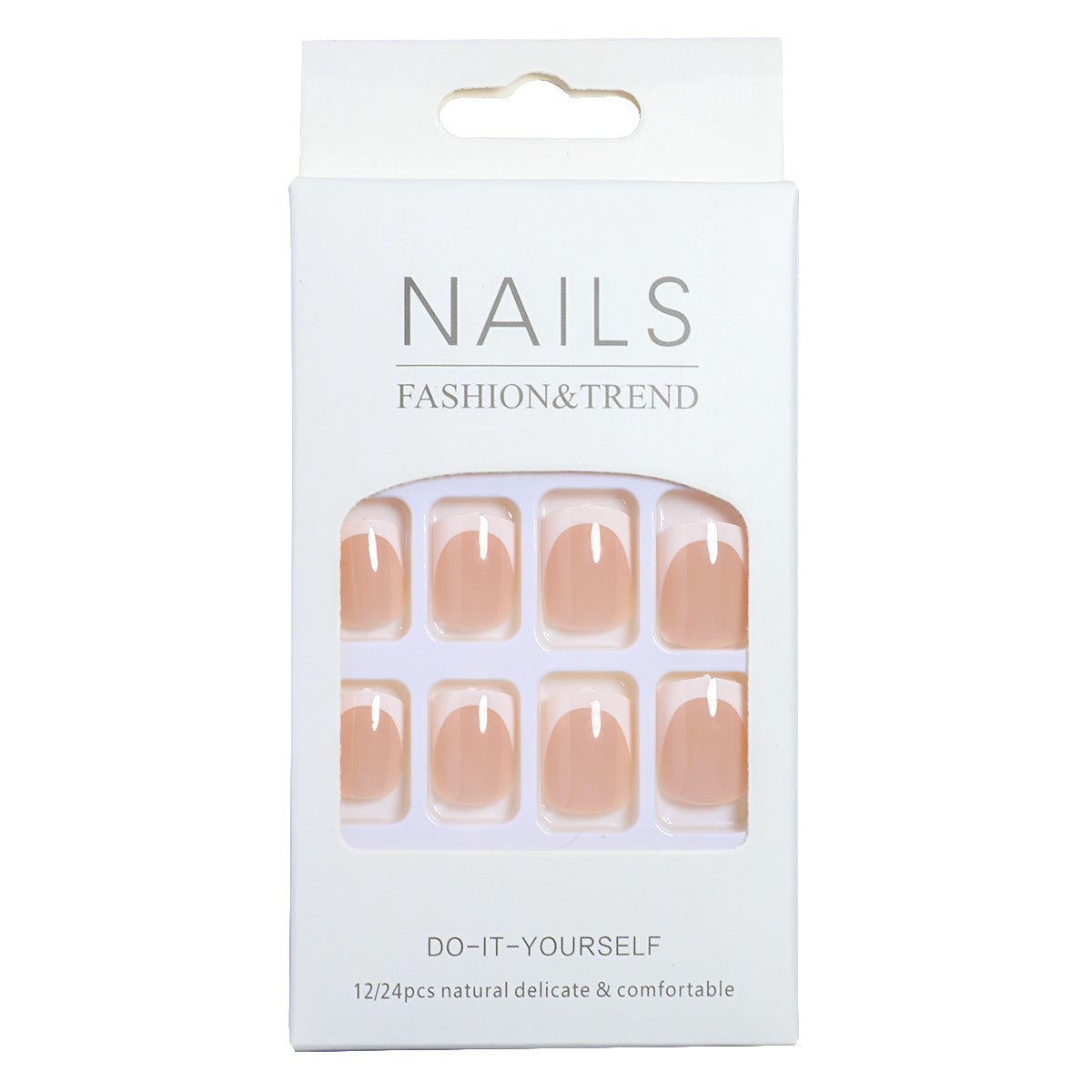 Elegantes französisches Tipp-Press-On-Nagelset Brehn 1787225130