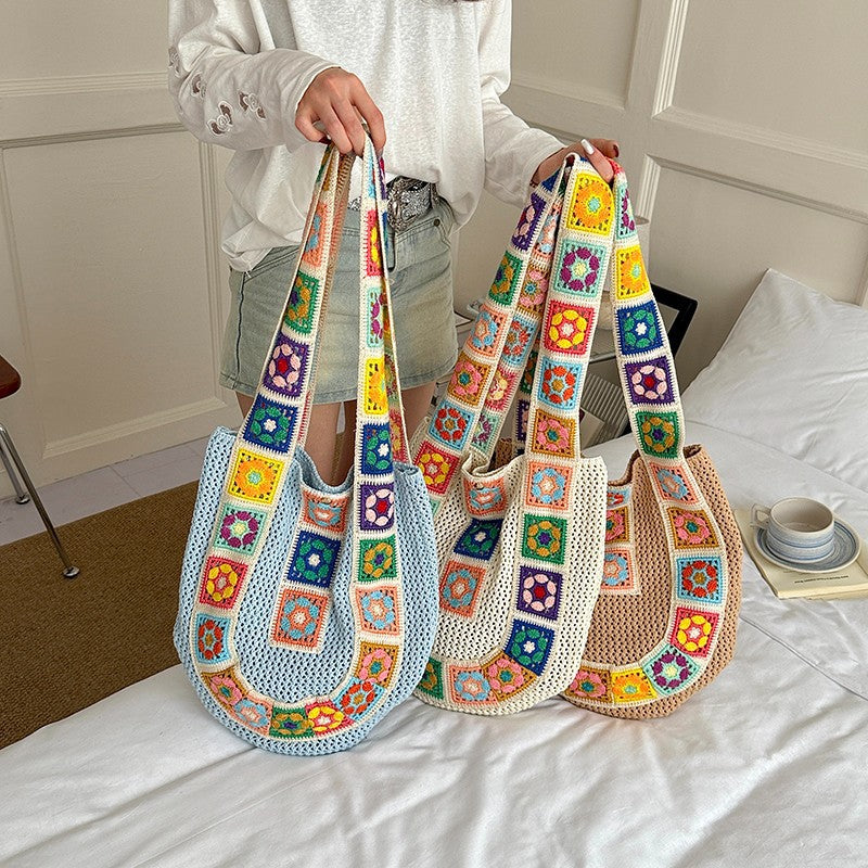 Crochet Patchrk Sling Bag Brehn