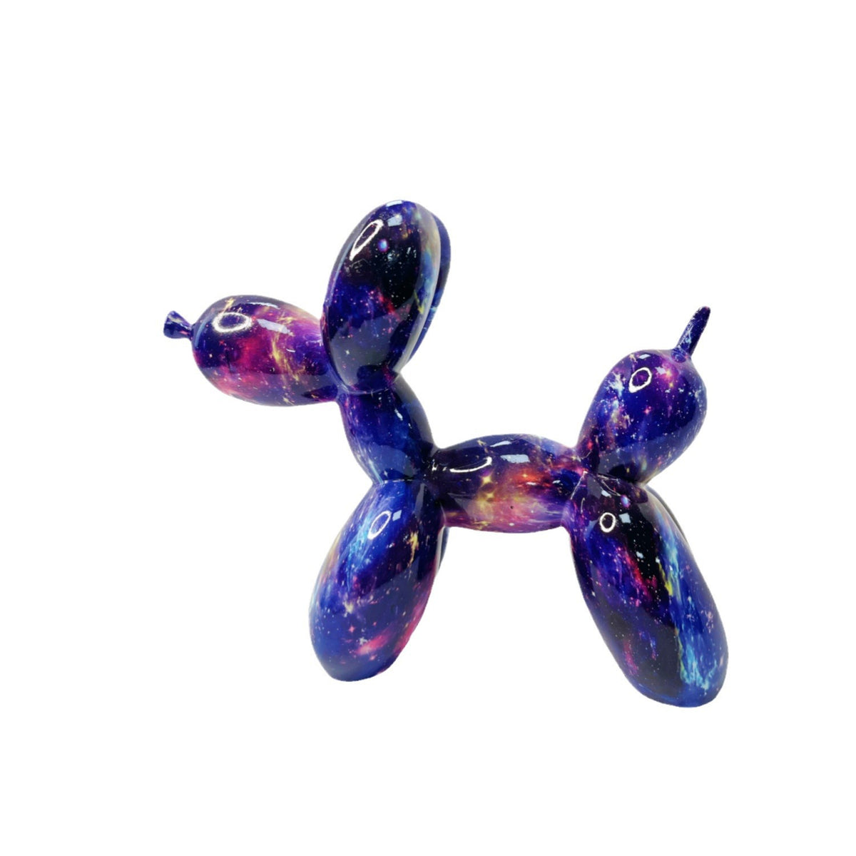 Bunte Ballon-Hund Skulptur Brehn