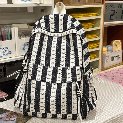 Verspielter gemusterter Schulrucksack Brehn