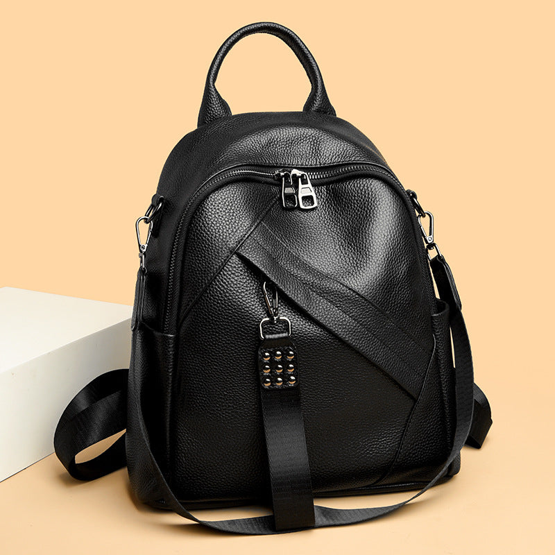 Vintage-inspirierter strukturiertes Leder-Rucksack Brehn