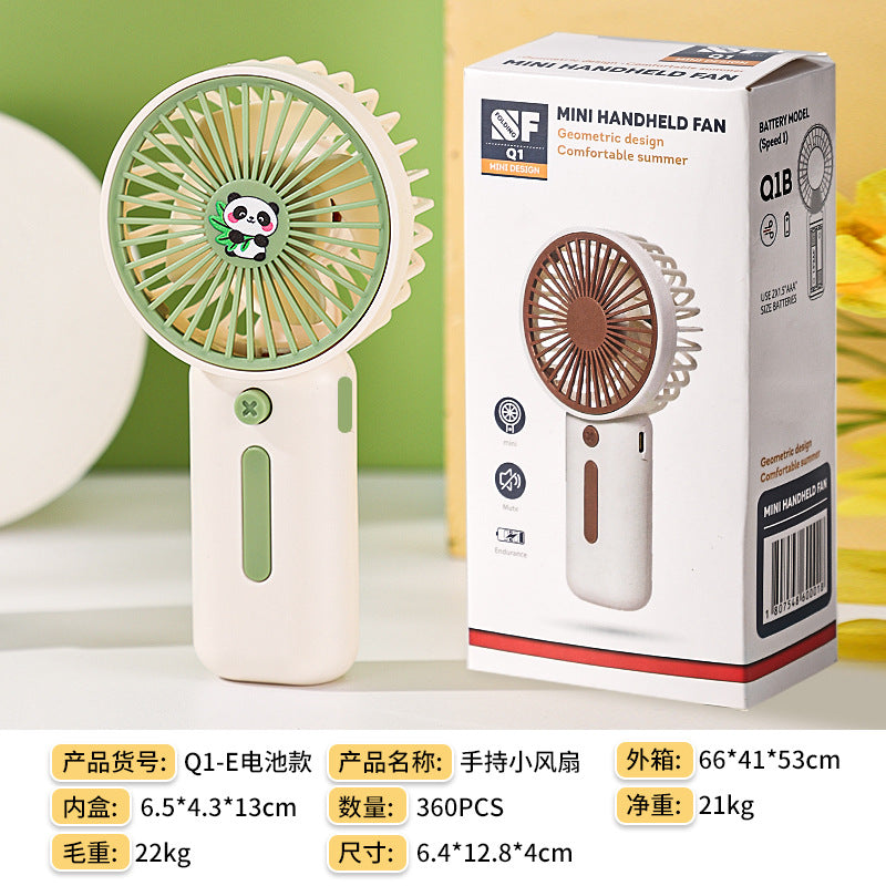 Damen Tragbarer Mini Handventilator im kreativen Pandadesign Brehn