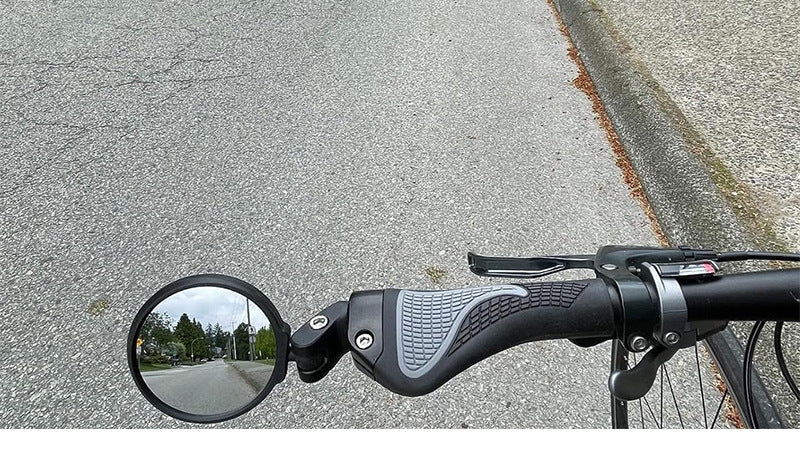 verstellbare Fahrradlenker-Endspiegel mit konvexem Sicherheitsdesign, vollständigem Schwenk und blendfreiem Glas Brehn