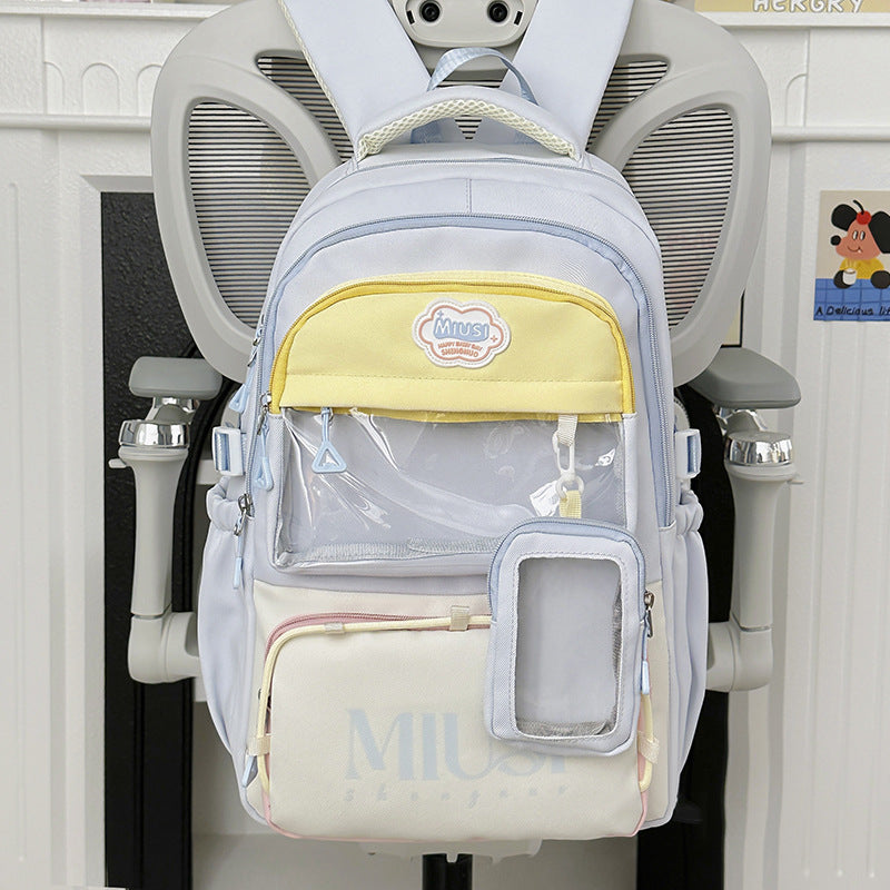 Multifunktionaler transparenter Schulrucksack