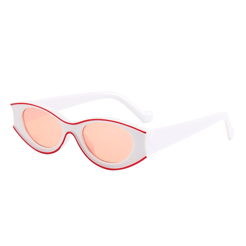 Damen Cat-Eye Sonnenbrille mit kontrastierendem Rahmendesign Brehn