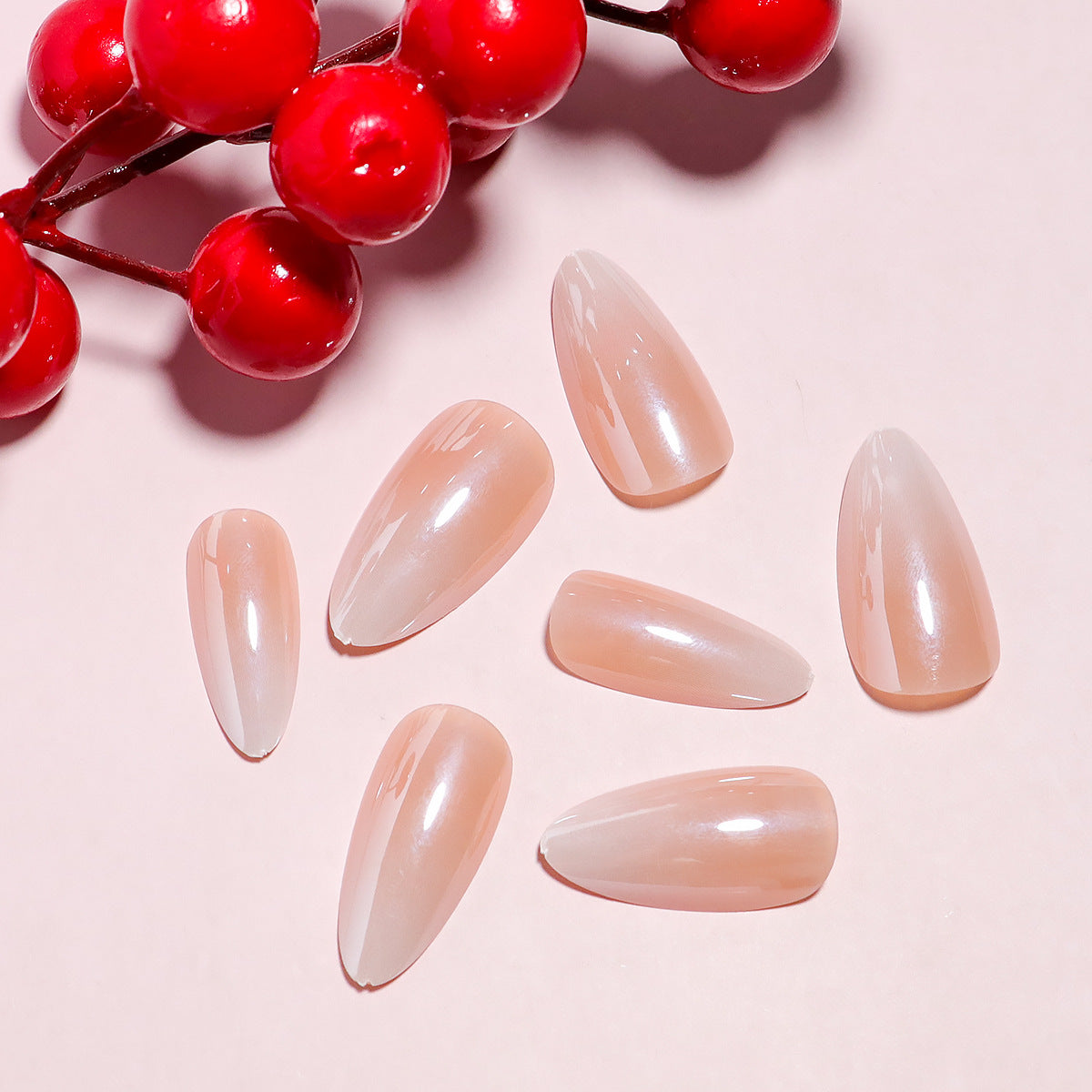DIY Natürlicher Finish Press-On Nail Set Brehn 1787225130