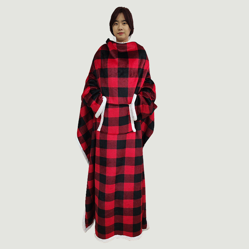 Damen Kuscheliger Überwurf-Poncho aus weichem Fleece Brehn