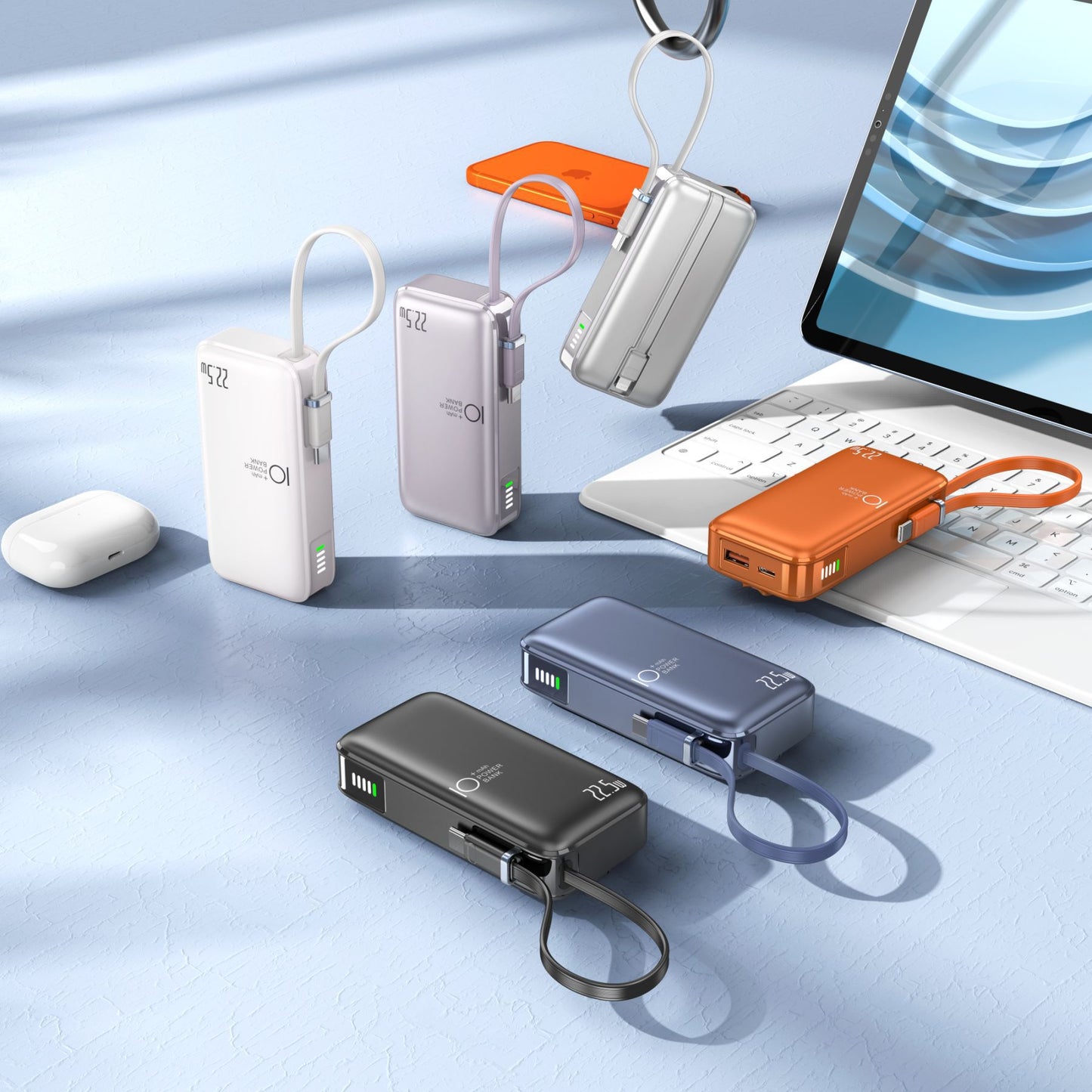 Tragbare Powerbank mit Schneller Usb-C Ladefunktion und Integrierter Led-Anzeige Brehn