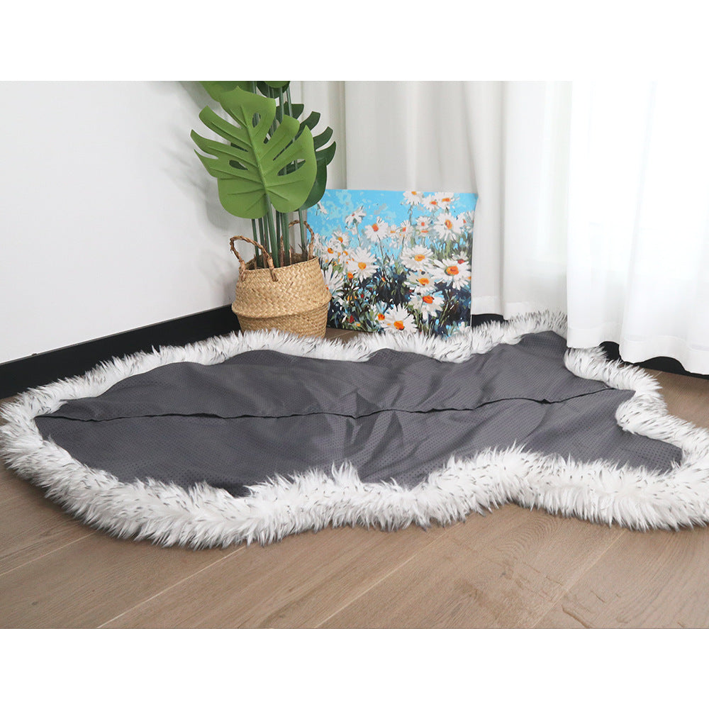 Luxuriöse Kunstfell Hundedecke