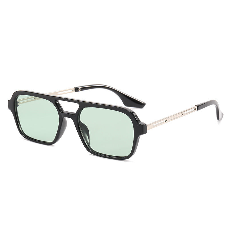 Fette Rechteckrahmen Sonnenbrille Brehn