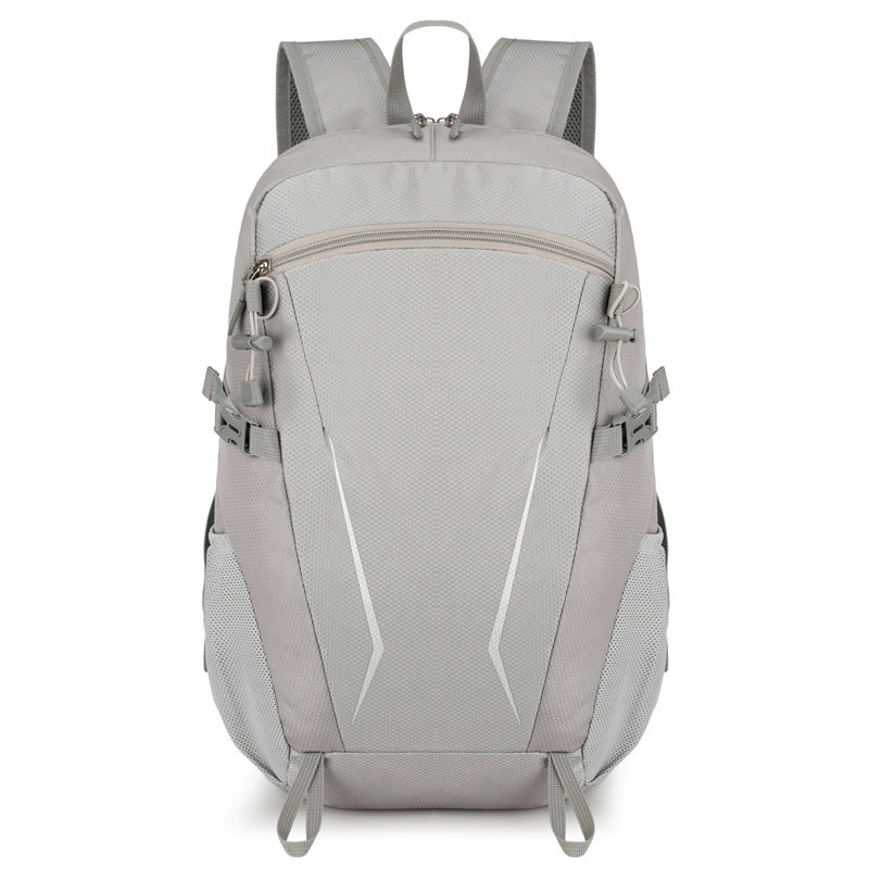Unisex nan leichter Tagesrucksack mit reflektierenden Einsätzen, gepolstertem Rücken und seitlichen Netz-Taschen Brehn