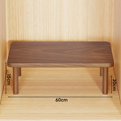 Verstellbarer Mehrhöhe Holz Monitorständer und Desktop Regal