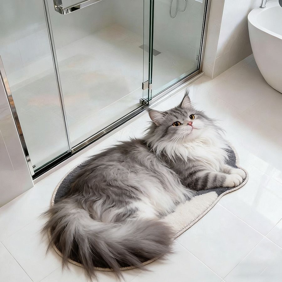 Katzenförmige Badmatte Brehn