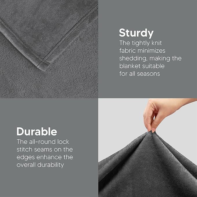 Ultra Soft Luxury Fleece Throw Blanket Brehn
