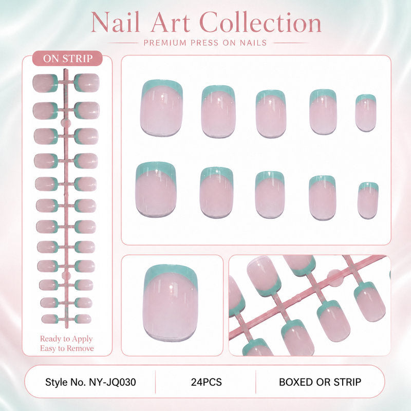 Kunstnagelset mit bunten Farbverläufen Brehn