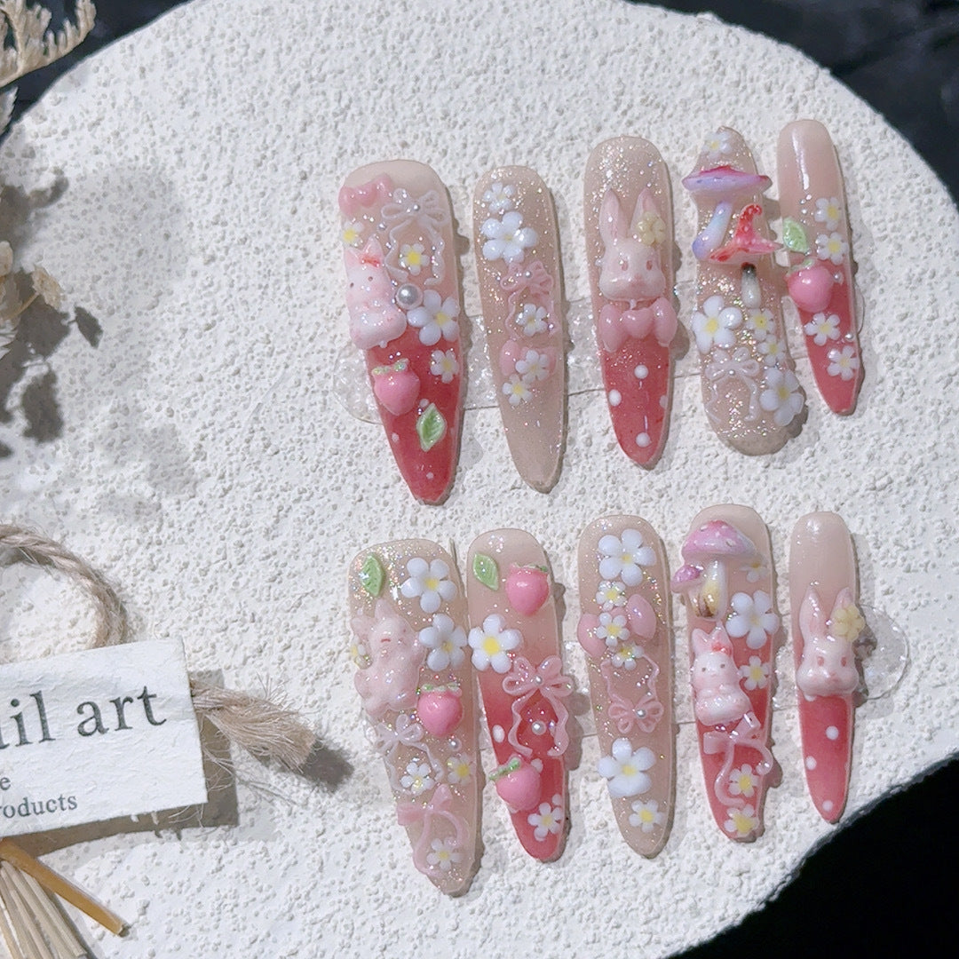 Verspieltes Themen-Acryl-Nagelkunst-Set