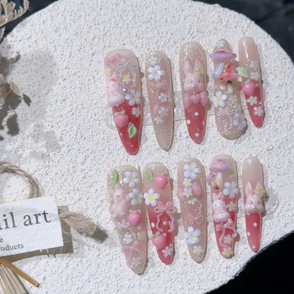 Verspieltes Themen-Acryl-Nagelkunst-Set