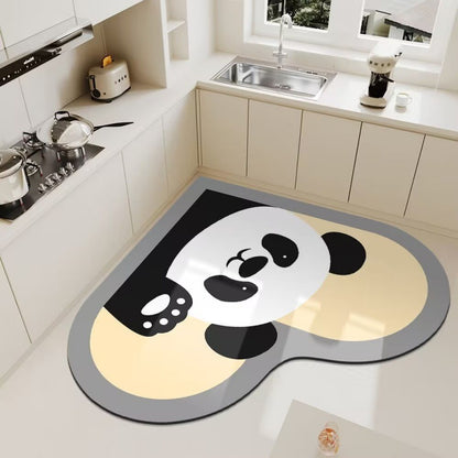 Süße Panda-Themen Küchenbodenmatte Brehn