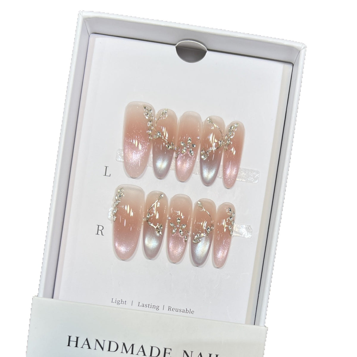 Wiederverwendbares elegantes Press-On-Nagelkunst-Set Brehn