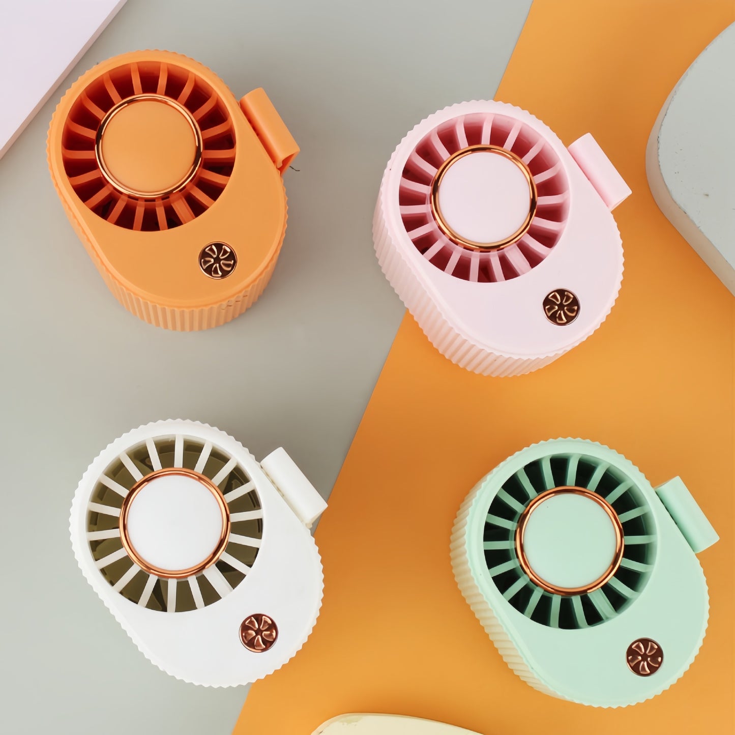 Damen Tragbarer Mini-Handventilator mit flexibel einstellbarer Lüfterrichtung Brehn