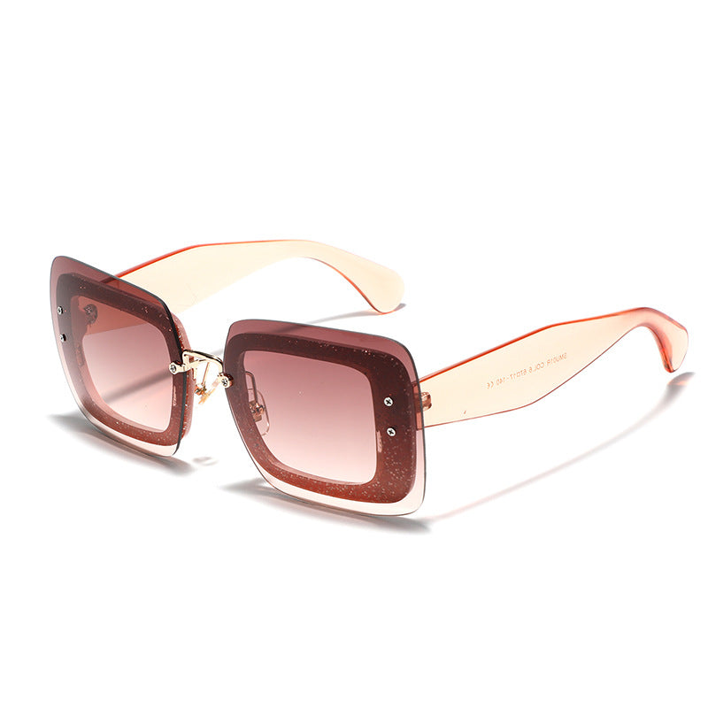 Damen quadratische Sonnenbrille mit innovativem Gestell Brehn