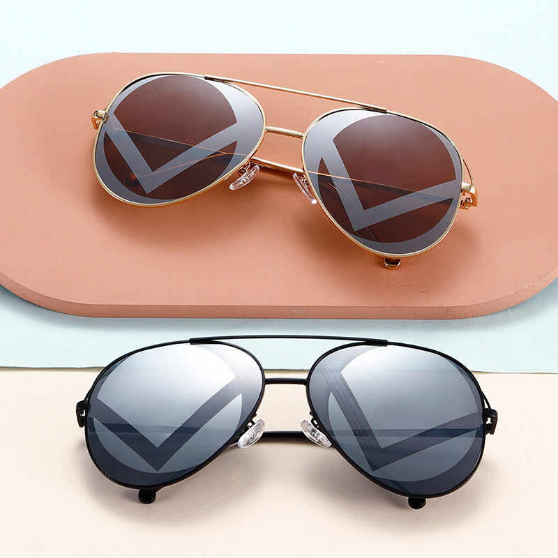 Damen modische geometrische Sonnenbrille Brehn