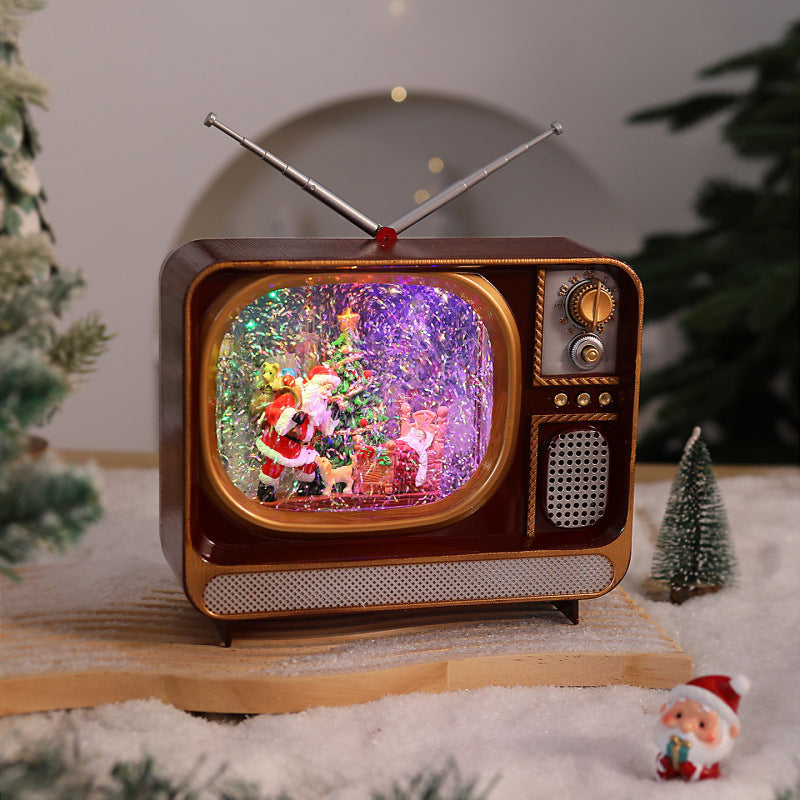 Nostalgische Weihnachts-TV Dekoration Brehn