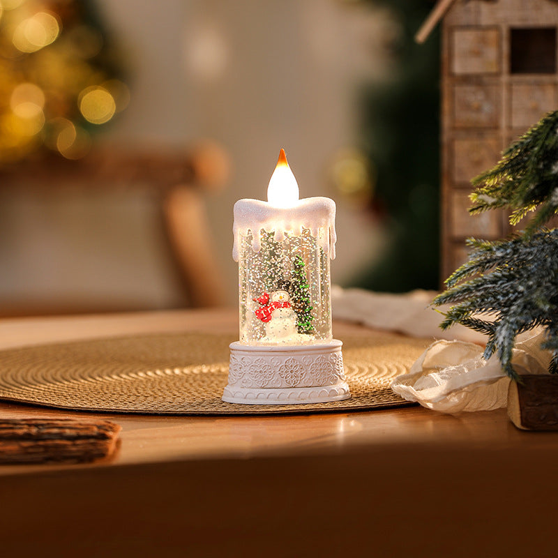 Weihnachtslichte Laterne mit beweglichem Santa-Motiv Brehn