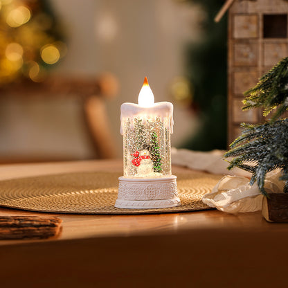 Weihnachtslichte Laterne mit beweglichem Santa-Motiv Brehn