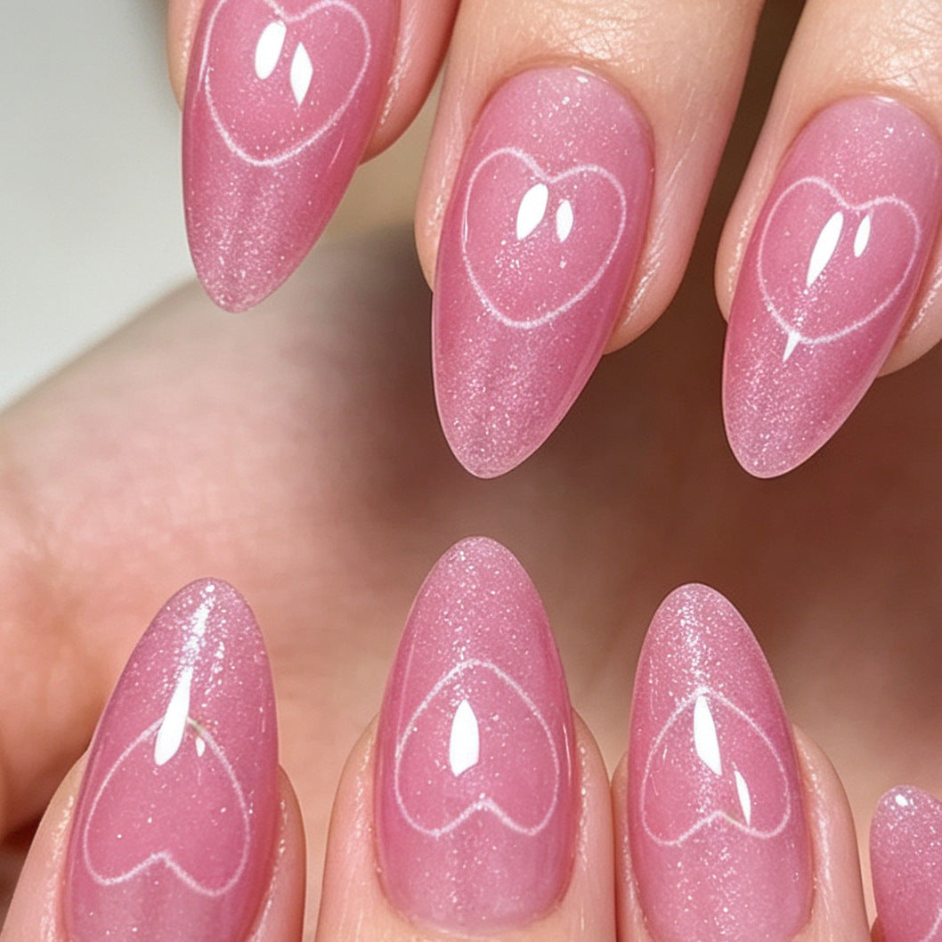 Herz-Design Acryl-Nagelkunst Verbesserungen Brehn