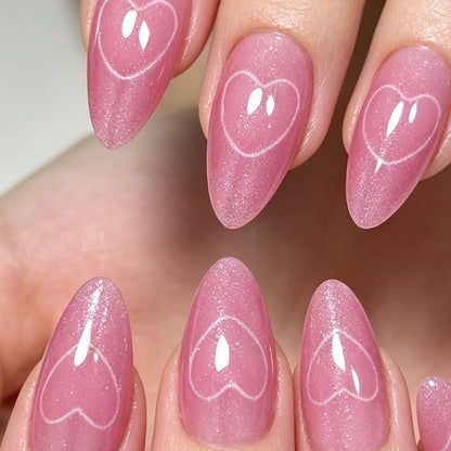 Herz-Design Acryl-Nagelkunst Verbesserungen Brehn