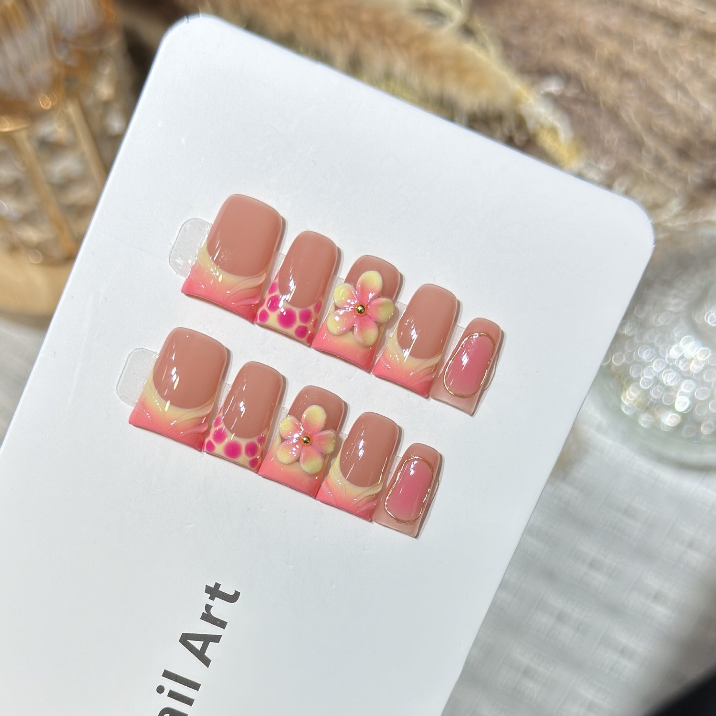 Blumen Design Press-On Nagelset Brehn