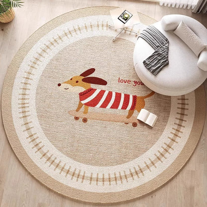 Dekorativer hundethemed Bereichsteppich für die Wohnkultur
