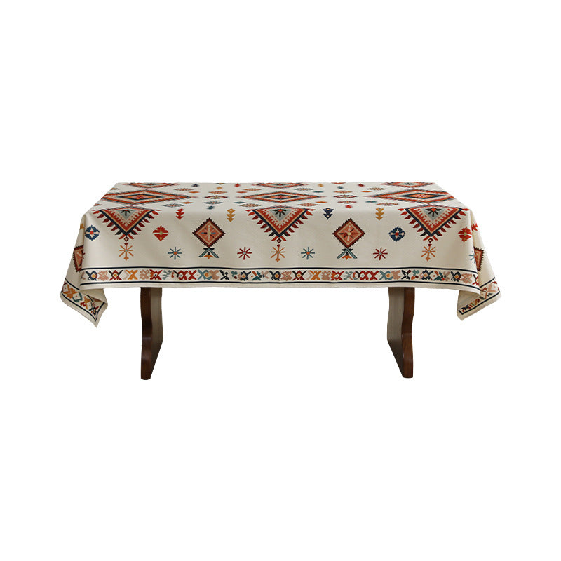 Bedruckte rechteckige Tischdecke aus Baumwollmischung mit Paisley‑Bordüre Brehn