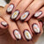 Blumen Art Gel Nagel Set Brehn
