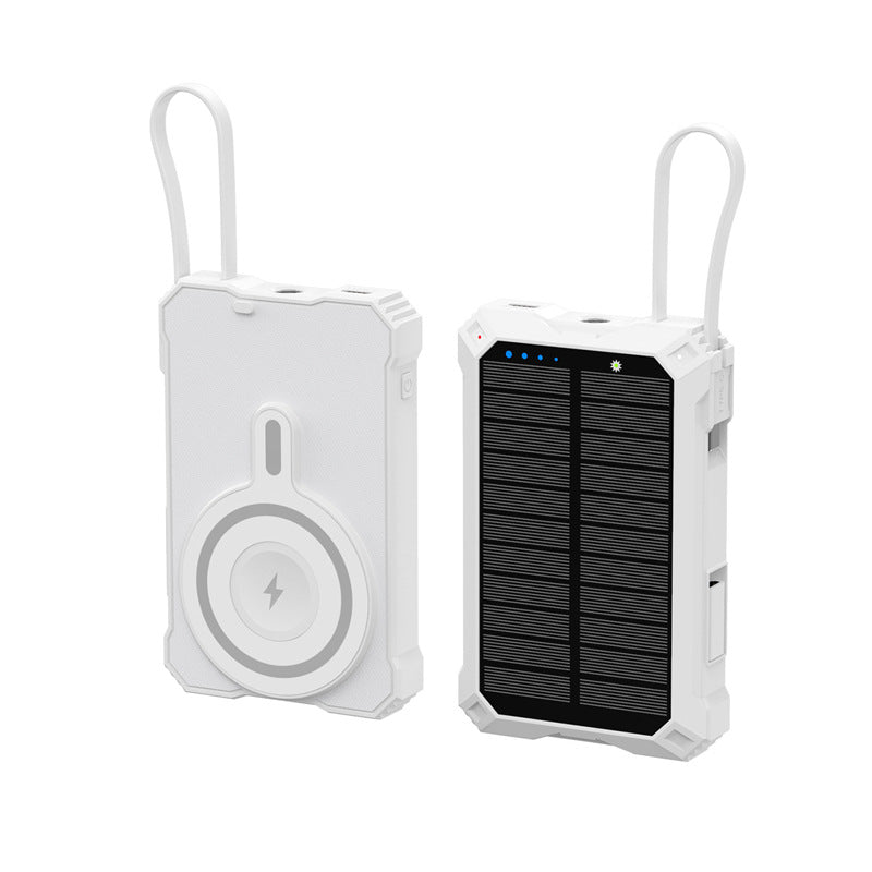 Solar Powerbank mit Kabelloser Ladefunktion Brehn
