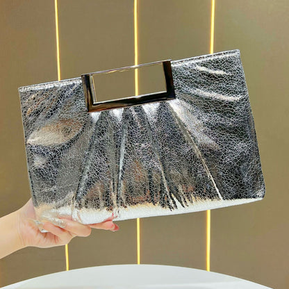 Stylische Plissierte Clutch-Tasche