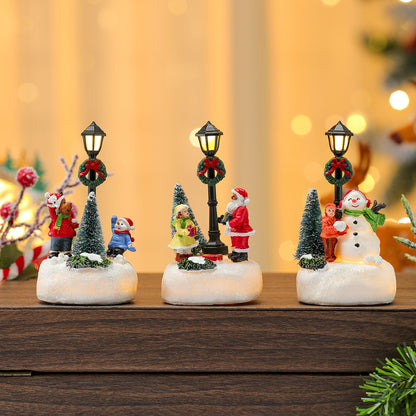 LED Leuchtender Schneemann Figurine Brehn