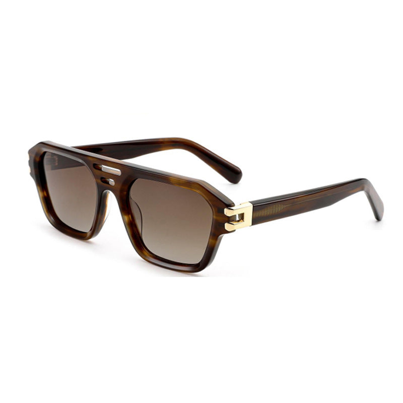 Damen modische Sonnenbrille im luxuriösen Design mit robustem Kunststoffrahmen Brehn