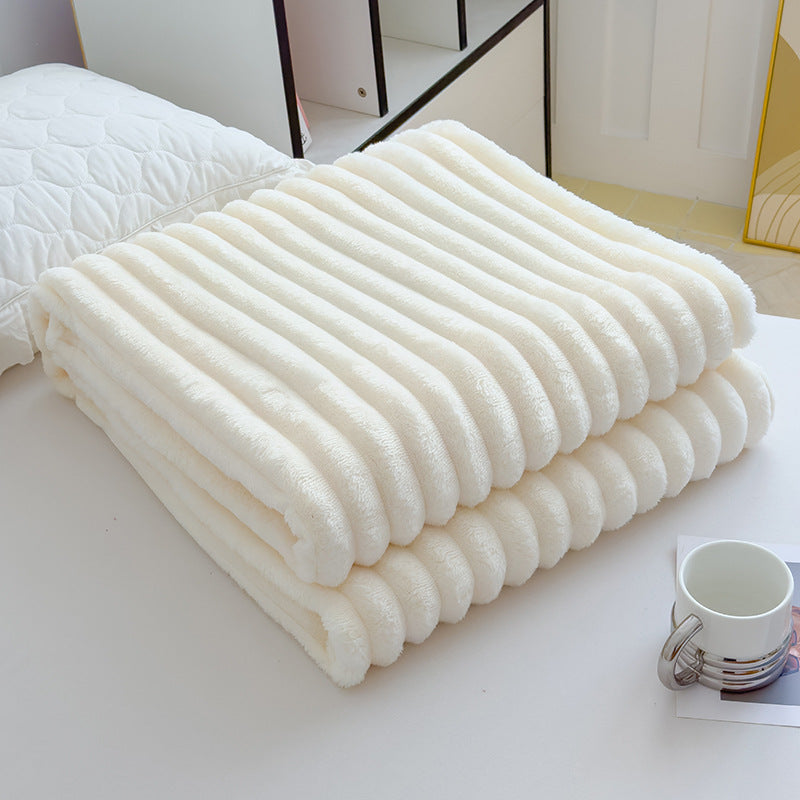 Damen Hochflor Kuscheldecke mit Wellenmuster Brehn
