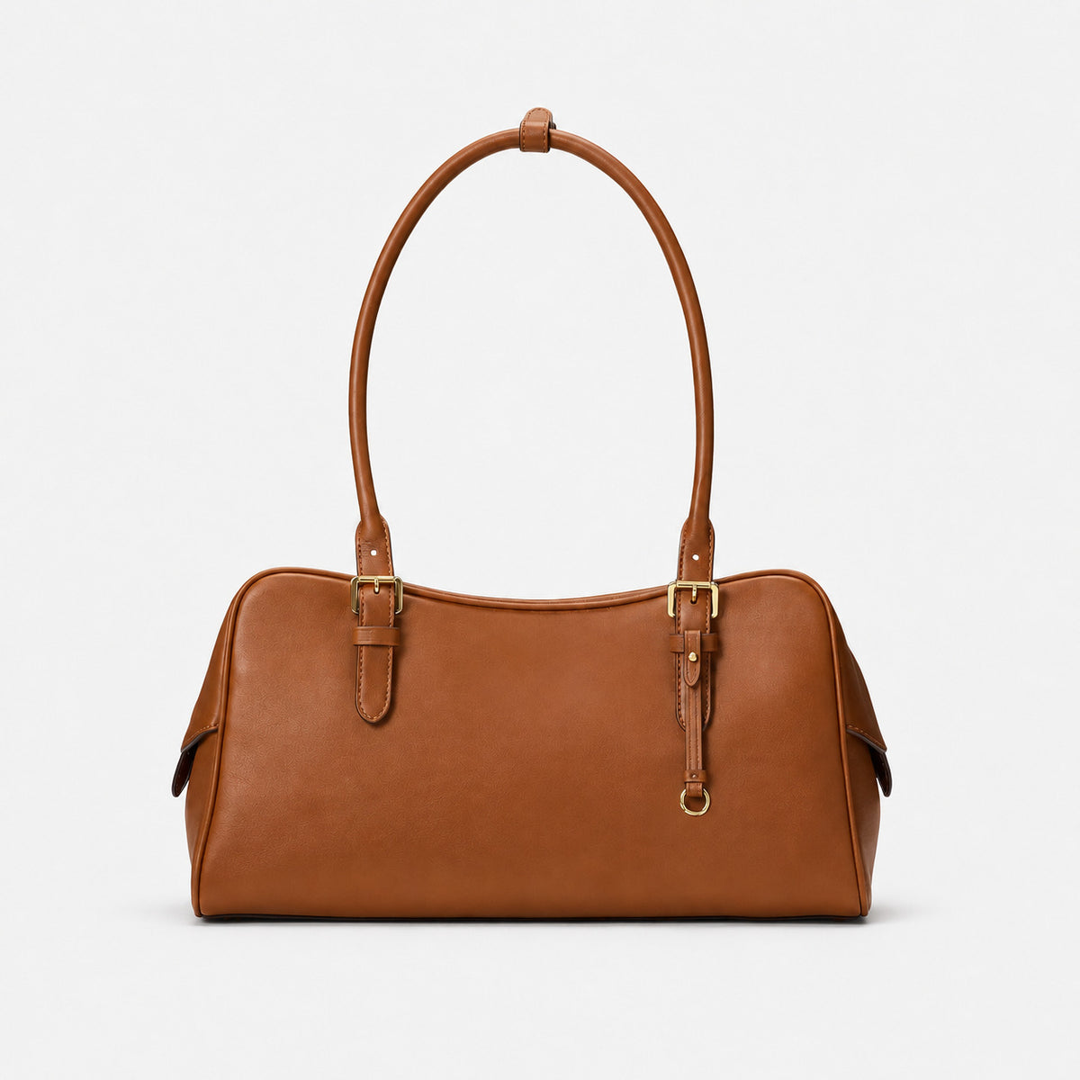 Klassische Strukturierte Lederhandtasche