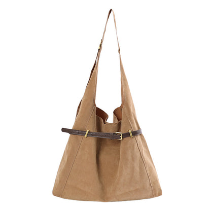 Stylische Wildleder Einkaufstasche